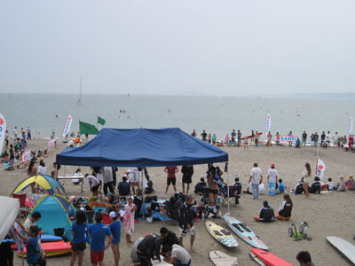 夏の初め、海の体育祭